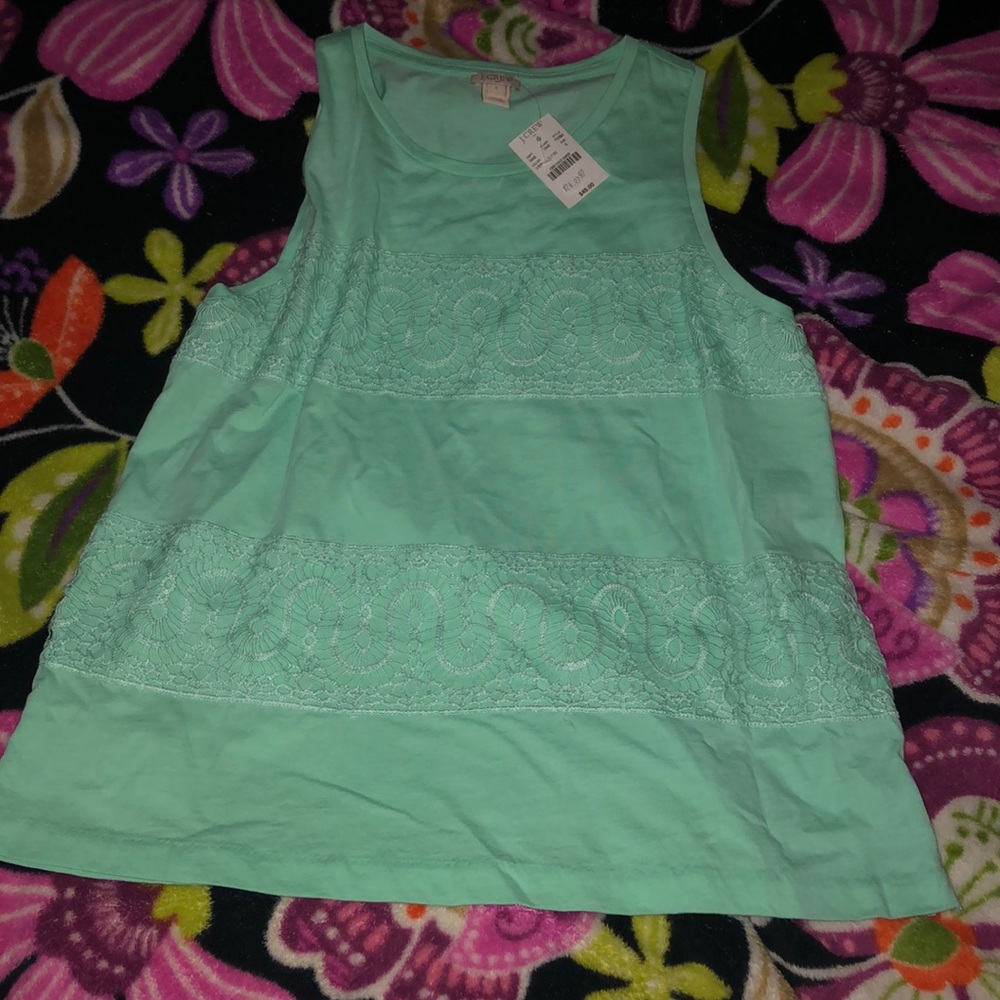 J. Crew Mint Green Blouse